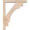 Ekena Millwork Merced Block Smooth Bracket w/ Offset Brace, Douglas Fir, 3 1/2"W x 16"D x 20"H BKT0402X16X20MRC05SDF - alternate 4
